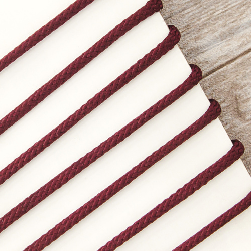 Фото шнур плетеный spiral  safisa 4 мм 25 м цвет бордовый на сайте ArtPins.ru