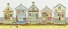 Набор для вышивания New England – Beach Huts Пляжные домики Bothy Threads XSS7