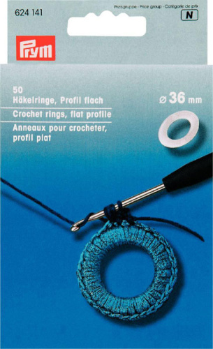 Кольца для обвязывания крючком 36 мм Prym 624141