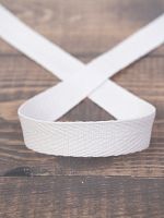 Тесьма киперная SAFISA, 15 мм, 25 м, цвет 02, белый