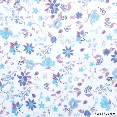 Фото ткань voile flowers print 100% хлопок 145 см 75 г м2 katia 2086.3 на сайте ArtPins.ru