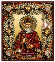 Святой Владимир набор для вышивания хрустальными бусинами 77-и-27