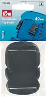 Пряжка-застежка пластик для сумок рюкзаков 40 мм черный 1 шт в блистере 416372