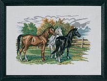 Набор для вышивания Три лошади 72-474 Eva Rosenstand