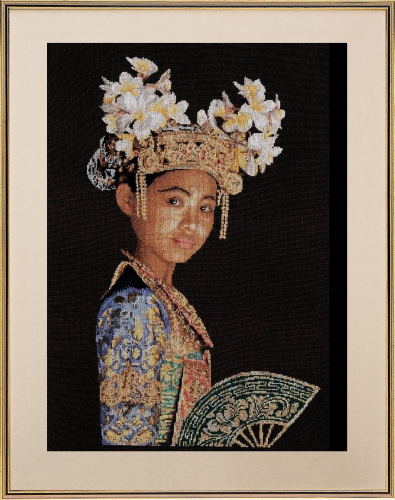 Набор для вышивания Баллийская танцовщица канва аида черная 16 ct THEA GOUVERNEUR 597.05 смотреть фото