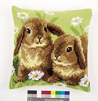 Набор для вышивания подушки Два кролика VERVACO PN-0162709
