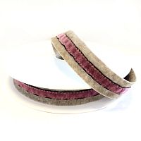 Бархатная тесьма Брунико Волле ширина 25 мм Acufactum Ute Menze 3648-T5363-25-1