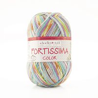 Пряжа Fortissima Socka 4-fach color, 75% шерсть, 25% полиамид, 420 м, 100 г