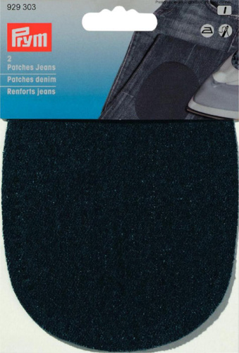 Заплатки джинс приутюживаемые синий темный.2 шт Prym 929303