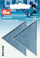 Термоаппликация Треугольники 60*40 мм большие светлый джинс Prym 925471