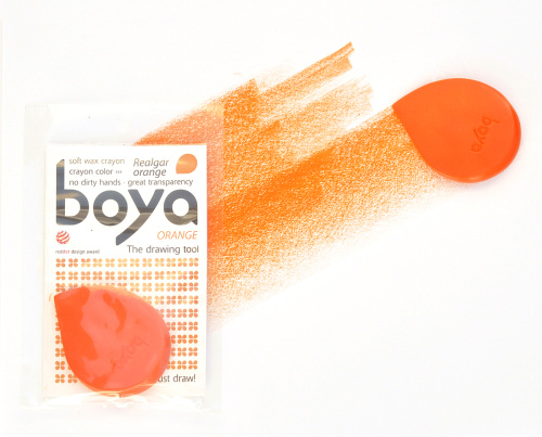Пастель восковая для рисования Boya мелок оранжевый 1 SET/REALGAR ORANGE фото