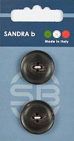 Пуговицы Sandra 2 шт на блистере темно-коричневый CARD185
