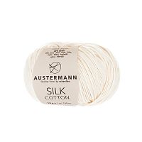 Пряжа Silk Cotton 70% хлопок 30% шелк 50 г 130 м Austermann 90301-0001