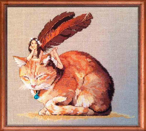 Набор для вышивания Fairycat (Фея и кот) - 152-A051 K смотреть фото
