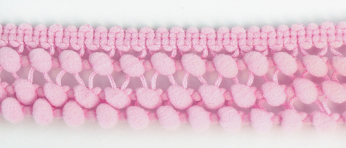 Фото тесьма с помпонами трехрядная темно-розовая cmm sew & craft 6000/3/49 на сайте ArtPins.ru