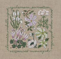 Набор для вышивания Fleurs Blanches  Белые цветы  le boheur des dames 2285
