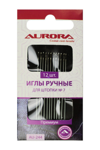 Фото иглы ручные для штопки № 7 aurora au-244 на сайте ArtPins.ru