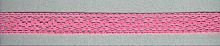 Мерсеризованное хлопковое кружево  состав: 100% хлопок  ширина 20 мм  намотка 30 м  цвет ярко-розовый - 3037/3L