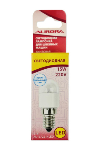 Фото лампочка светодиодная для швейной машины винтовая aurora au-572214led на сайте ArtPins.ru