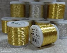 Нитки вышивальные Metallic №6 50м Gold 43