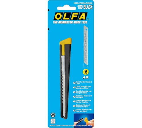 Нож универсальный OLFA 180-BLACK фото фото 4