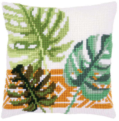 Набор для вышивания подушки Ботанические листья - PN-0165496 смотреть фото