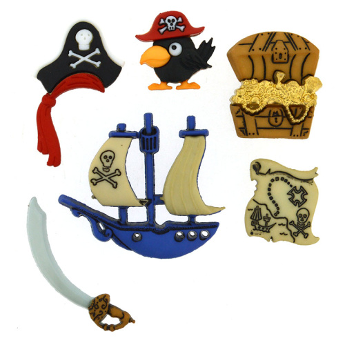 Фото пуговицы декоративные pirates  jesse james 4045 на сайте ArtPins.ru