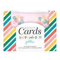 Набор заготовок открыток с конвертами "Happy Cake Day"