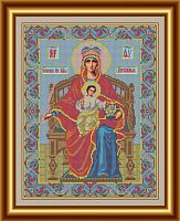 Икона Божьей Матери Державная набор для вышивания бисером Galla Collection И031