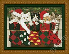 Набор для вышивания Рождественские носки KUSTOM KRAFTS 98237