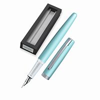 Ручка перьевая Eleganza Classic с синим картриджем размер пера M 0.7 мм цвет корпуса бирюзовый  Online 34640