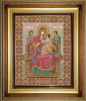 Икона Божией Матери Всецарица набор для вышивания бисером Galla Collection И045