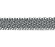Тесьма ременная (стропа) PEGA серая с белыми краями 20 мм